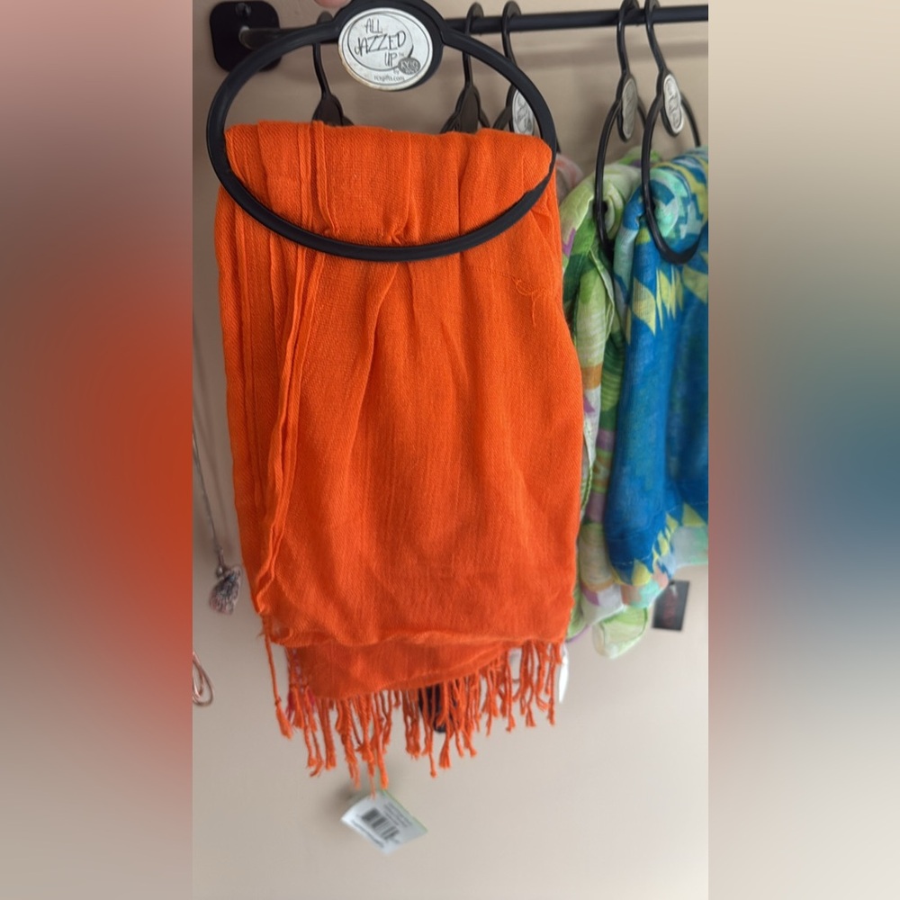 Vibrant Orange Scarf